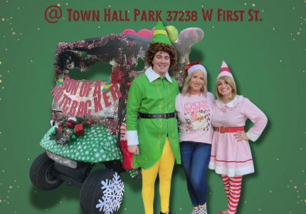 Hallmark Our Hilliard Holiday Themed Lighted Golf Cart Parade!
