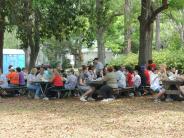 Friends and Family at the Town Clean Up