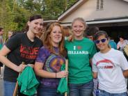 Family and Friends Gathered Around for the Town Clean Up