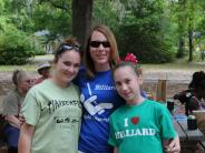 Family and Friends Gathered Around for the Town Clean Up