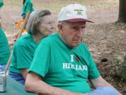 Family and Friends Gathered Around for the Town Clean Up