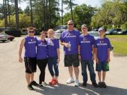 Family and Friends Gathered Around for the Town Clean Up