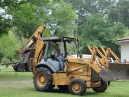 Family and Friends Gathered Around for the Town Clean Up