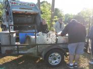 Friends and Family Gather Around for the Town Clean Up
