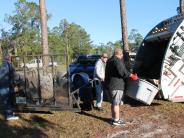Friends and Family Gather Around for the Town Clean Up