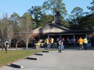 Friends and Family Gather Around for the Town Clean Up