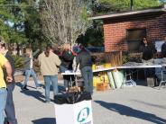 Friends and Family Gather Around for the Town Clean Up