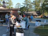 Friends and Family Gather Around for the Town Clean Up