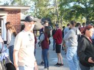 Friends and Family Gather Around for the Town Clean Up