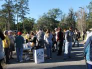 Friends and Family Gather Around for the Town Clean Up