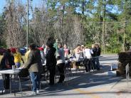 Friends and Family Gather Around for the Town Clean Up
