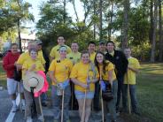 Friends and Family Gather Around for the Town Clean Up