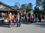Friends and Family Gather Around for the Town Clean Up