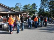 Friends and Family Gather Around for the Town Clean Up