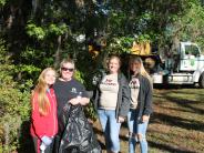 Friends and Family Gather Around for the Town Clean Up