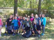 Friends and Family Gather Around for the Town Clean Up