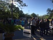 Friends and Family Gather Around for the Town Clean Up