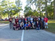 Friends and Family Gather Around for the Town Clean Up