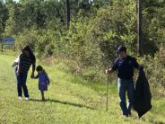 Friends and Family Gather Around for the Town Clean Up