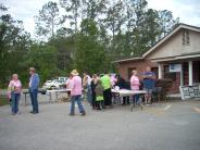 Friends and Family Gather Around for the Town Clean Up