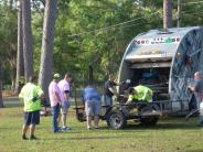 Friends and Family Gather Around for the Town Clean Up