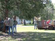 Friends and Family Gather Around for the Town Clean Up