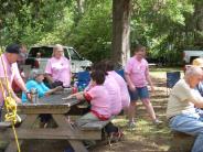 Friends and Family Gather Around for the Town Clean Up