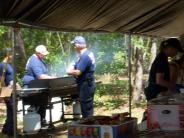 Friends and Family Gather Around for the Town Clean Up