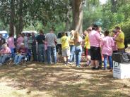 Friends and Family Gather Around for the Town Clean Up