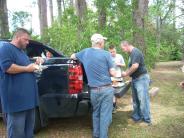 Friends and Family Gather Around for the Town Clean Up