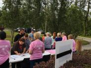 Friends and Family Gather Around for the Town Clean Up