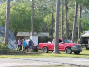 Friends and Family Gather Around for the Town Clean Up