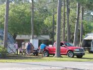 Friends and Family Gather Around for the Town Clean Up