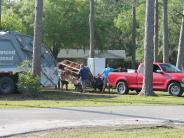 Friends and Family Gather Around for the Town Clean Up