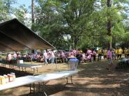 Friends and Family Gather Around for the Town Clean Up