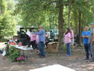 Friends and Family Gather Around for the Town Clean Up