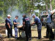 Friends and Family Gather Around for the Town Clean Up