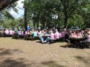 Friends and Family Gather Around for the Town Clean Up