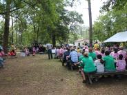 Friends and Family Gather Around for the Town Clean Up