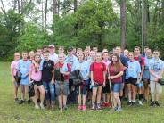 Friends and Family Gather Around for the Town Clean Up