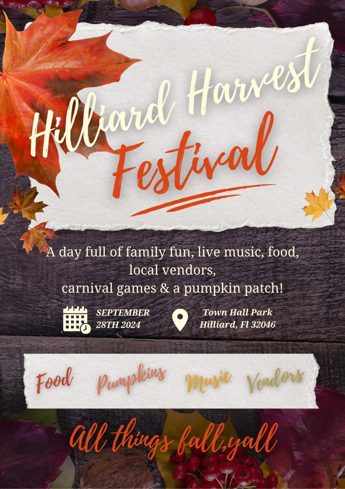 Hilliard Harvest Festival Flyer